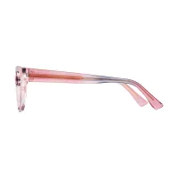 Square Pink Eyeglasses
