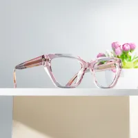 Square Pink Eyeglasses