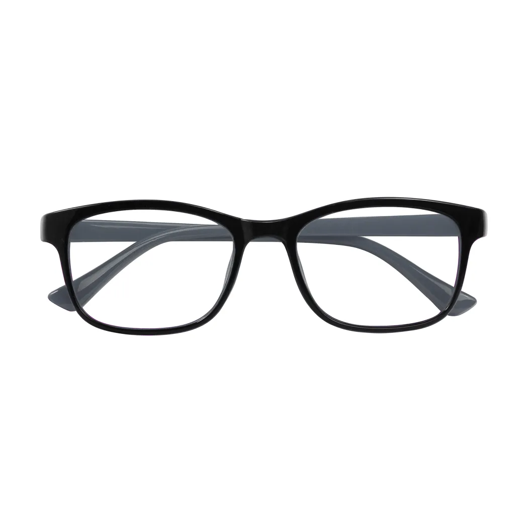 Square Grey Eyeglasses