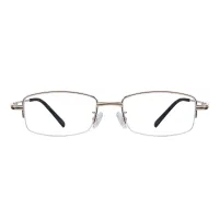 Rectangle Gold Eyeglasses