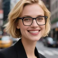 Square Black Eyeglasses
