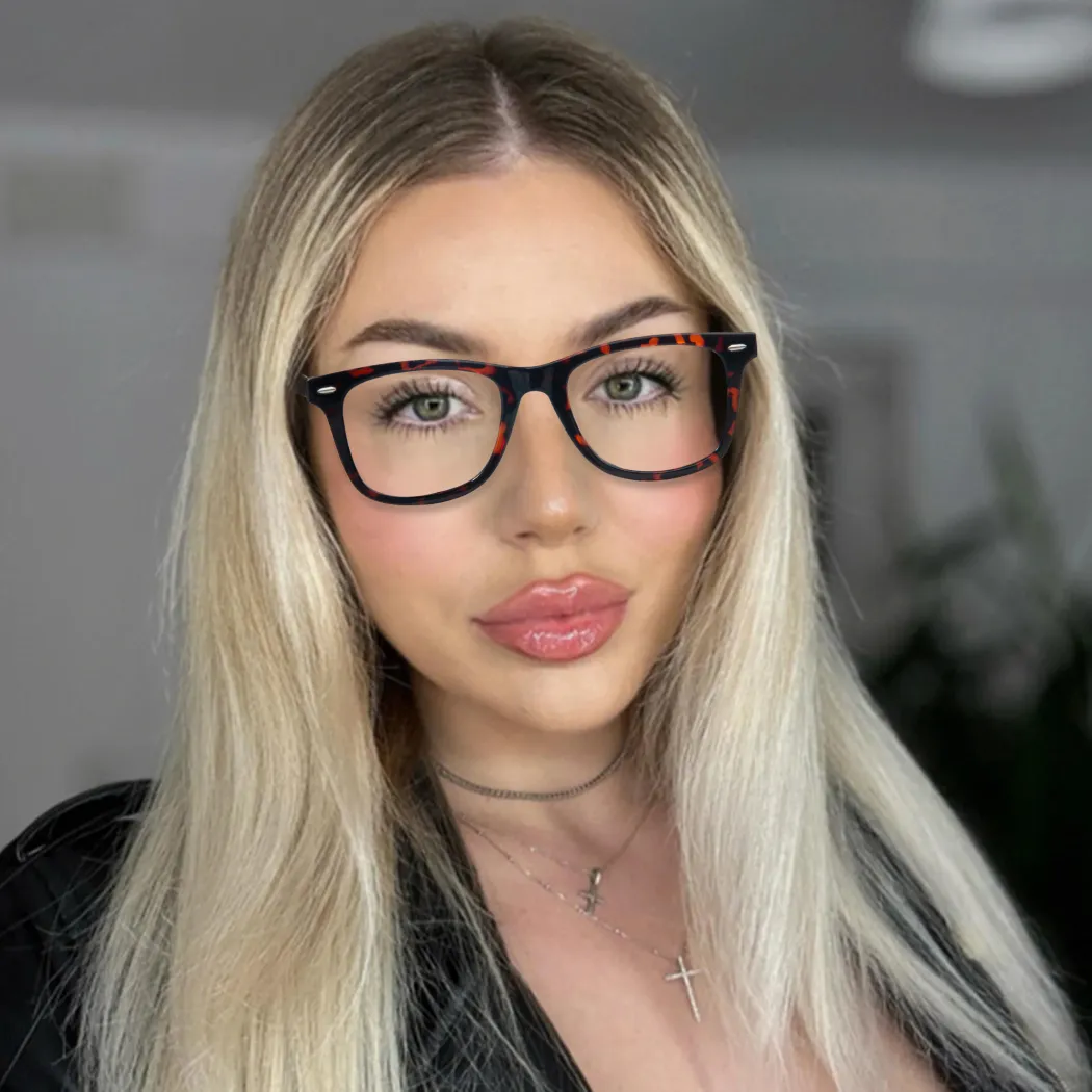 Square Gradient Gray Eyeglasses