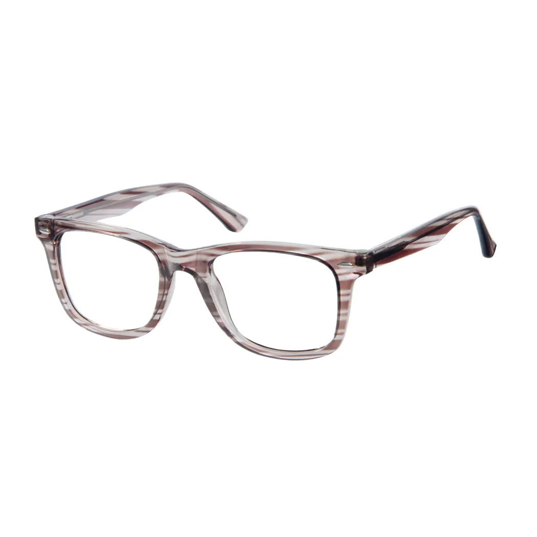 Square Striped Glasses