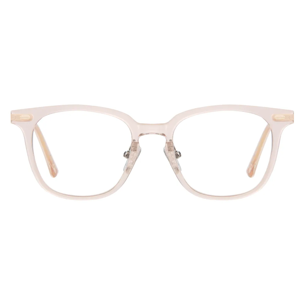 Square Pale Pink Eyeglasses