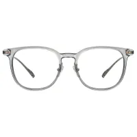 Square Transparent Gray Eyeglasses