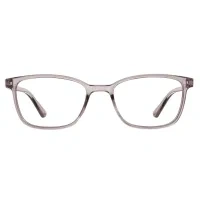 Rectangle Transparent Gray Eyeglasses