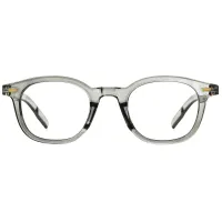Square Transparent Gray Eyeglasses