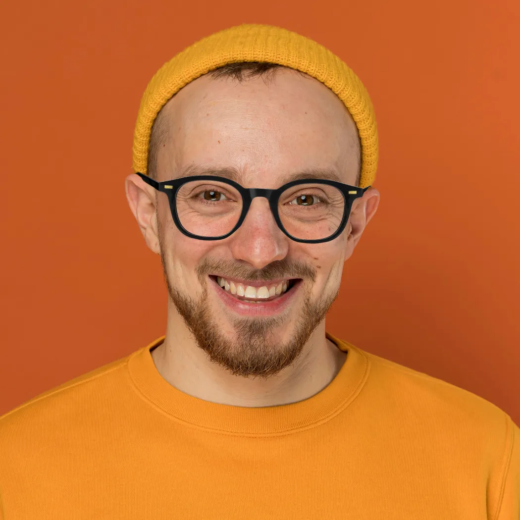 Square Transparent Gray Eyeglasses