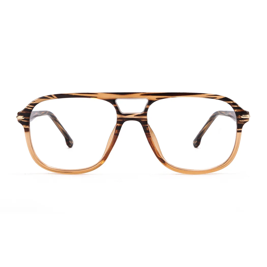 Aviator Striped Eyeglasses