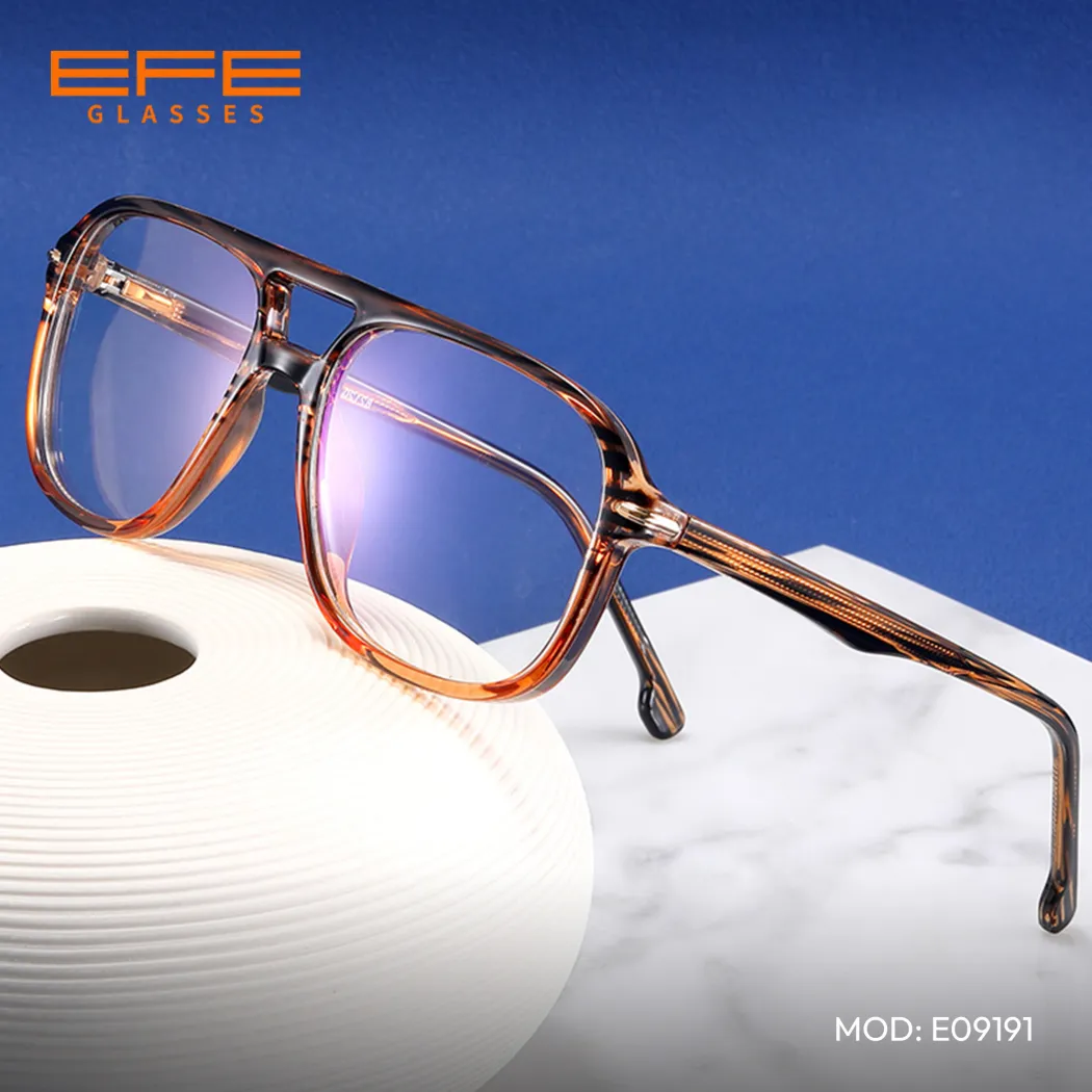 Aviator Striped Eyeglasses