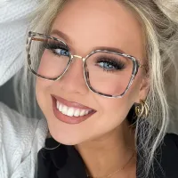 Square Black Eyeglasses