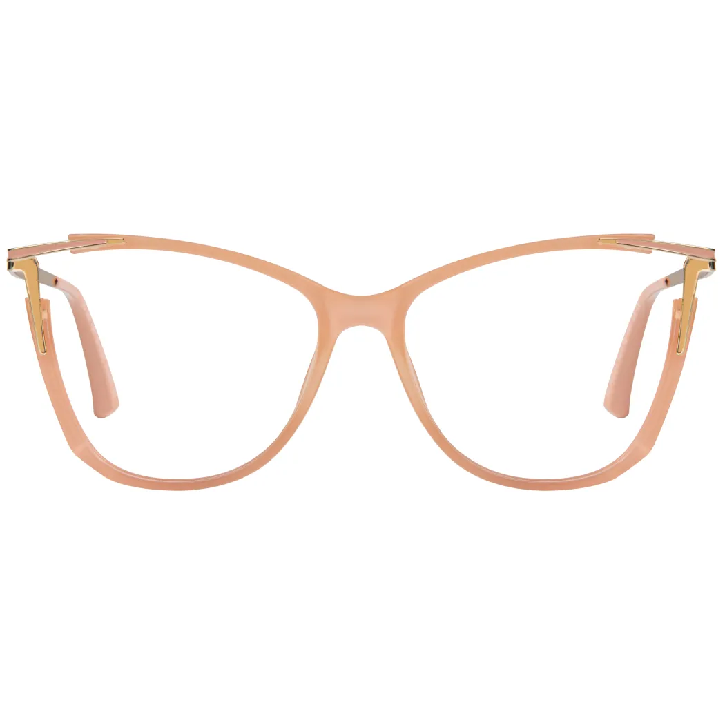 Cat-eye Transparent Pink Eyeglasses