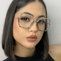 Square Gradient Gray Eyeglasses