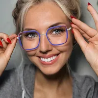 Square Clear Eyeglasses