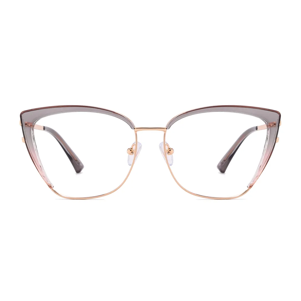 Cat-eye Gradient Gray Eyeglasses