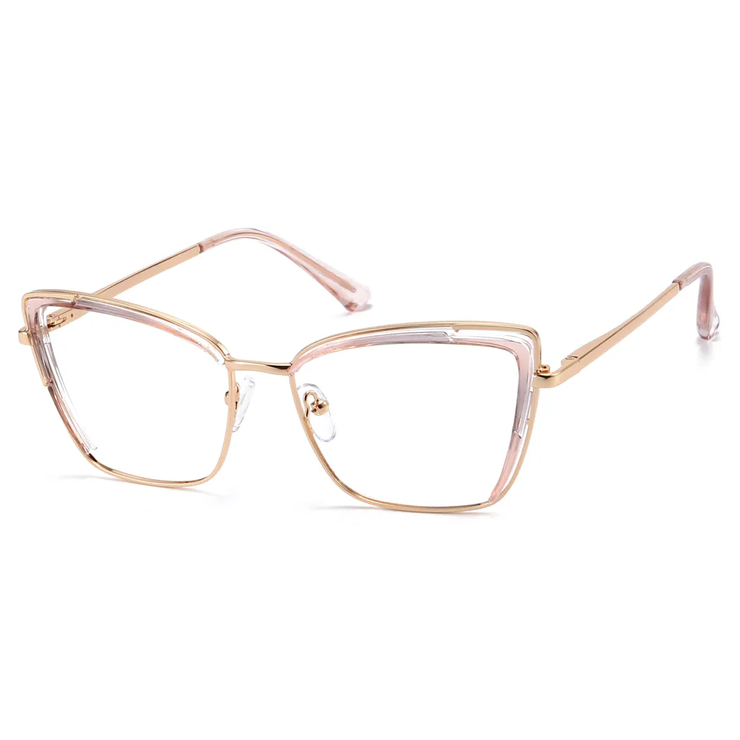 Cat-eye Transparent Pink Eyeglasses