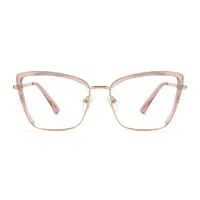 Cat-eye Transparent Pink Eyeglasses