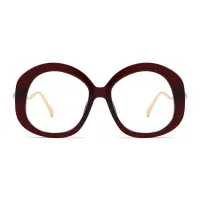 Oval Wine Eyeglasses