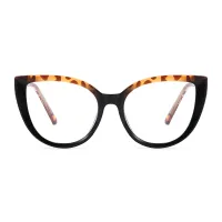 Cat-eye Tortoiseshell/Black Eyeglasses
