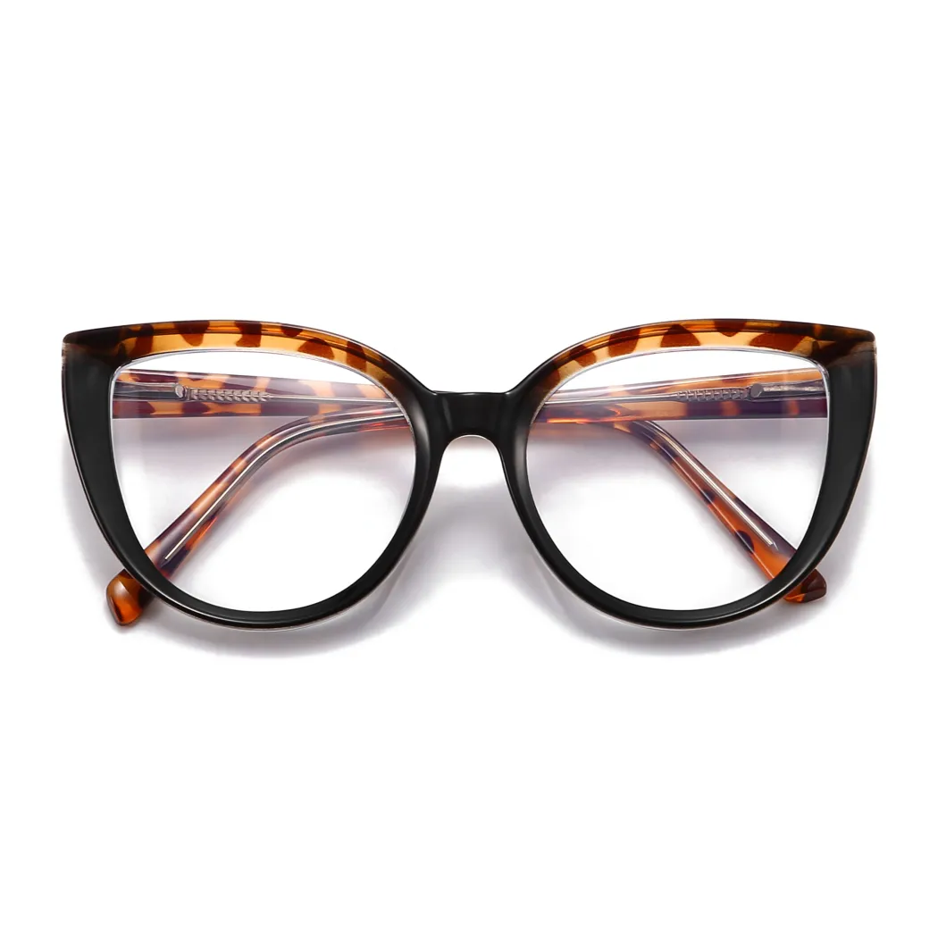 Cat-eye Tortoiseshell/Black Eyeglasses
