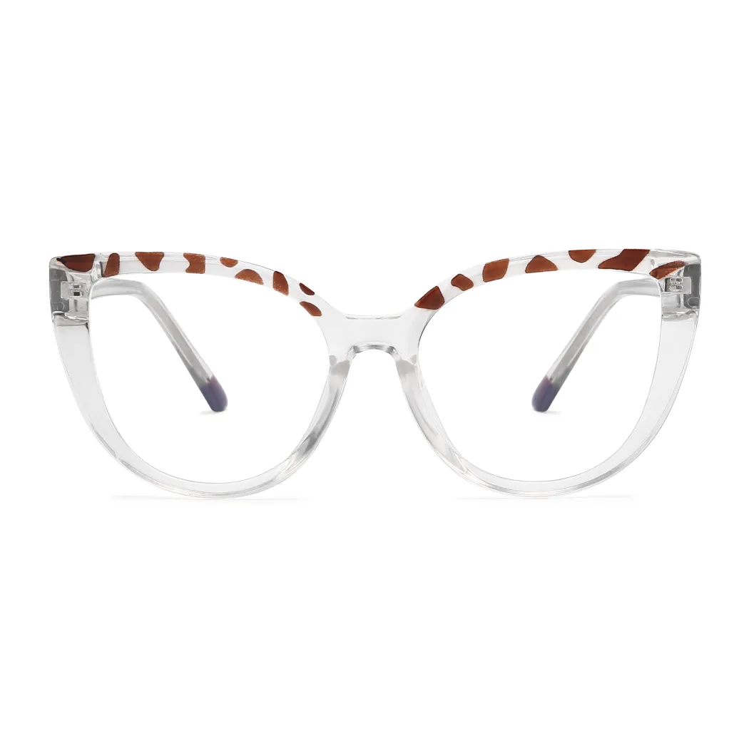 Cat-eye Tortoiseshell/Clear Eyeglasses