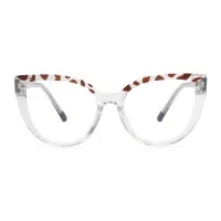 Cat-eye Tortoiseshell/Clear Eyeglasses