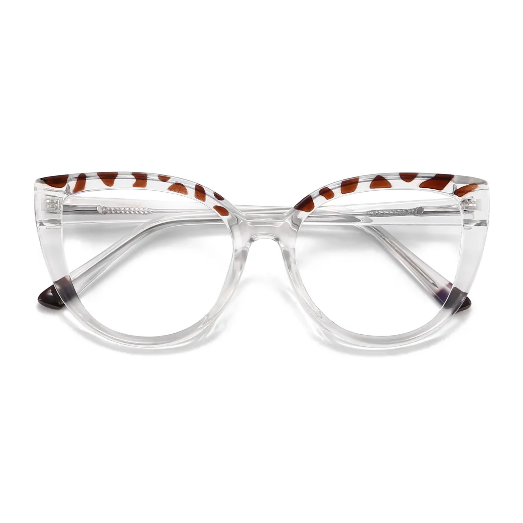 Cat-eye Tortoiseshell/Clear Eyeglasses