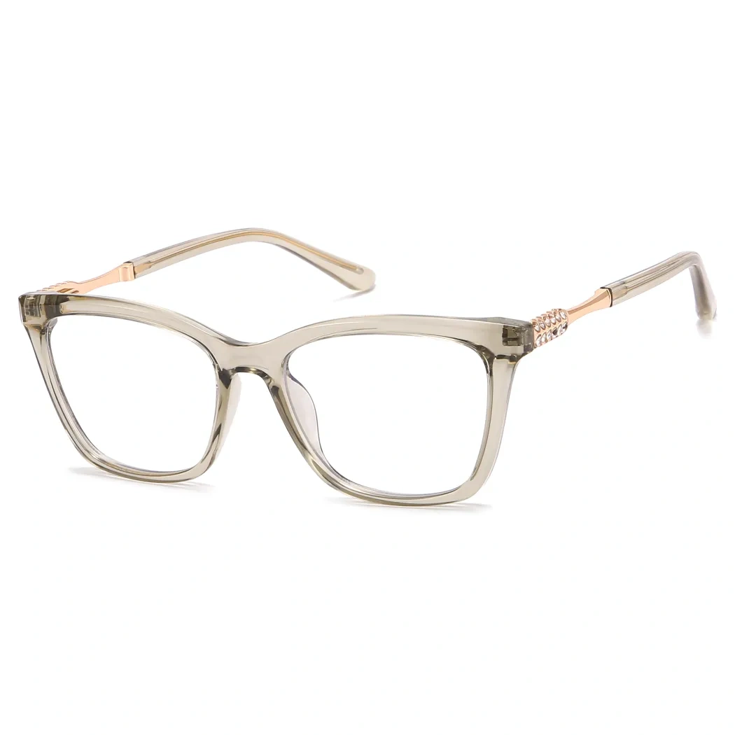 Square Grey Eyeglasses