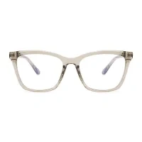 Square Grey Eyeglasses