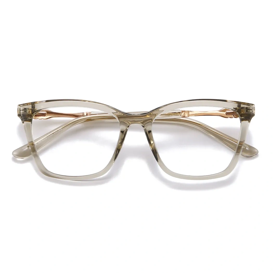 Square Grey Eyeglasses