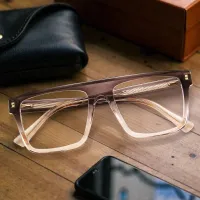 Aviator Gradient Gray Eyeglasses