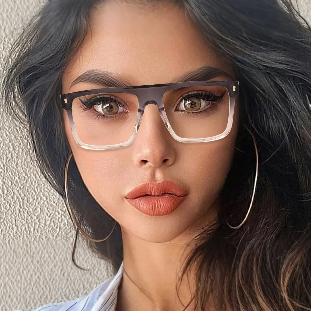 Aviator Gradient Gray Eyeglasses