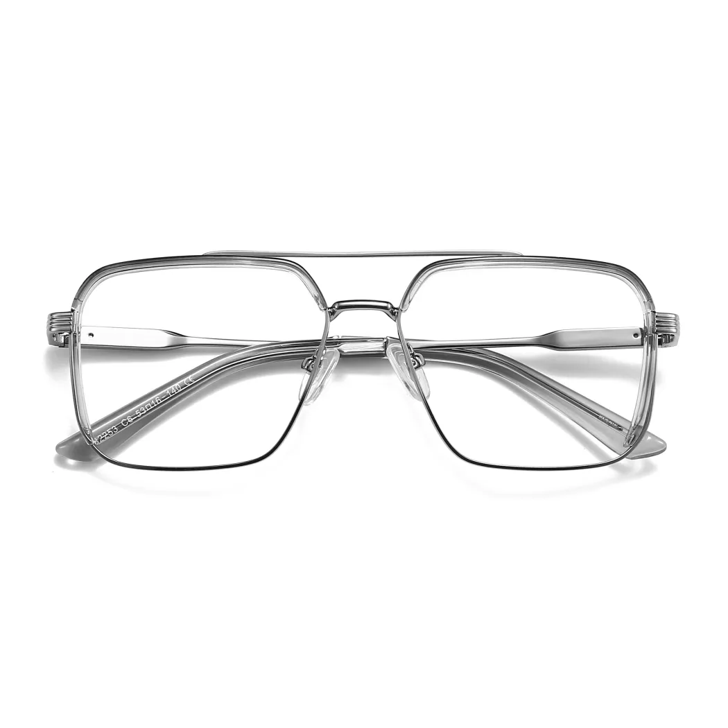 Aviator Silver Eyeglasses