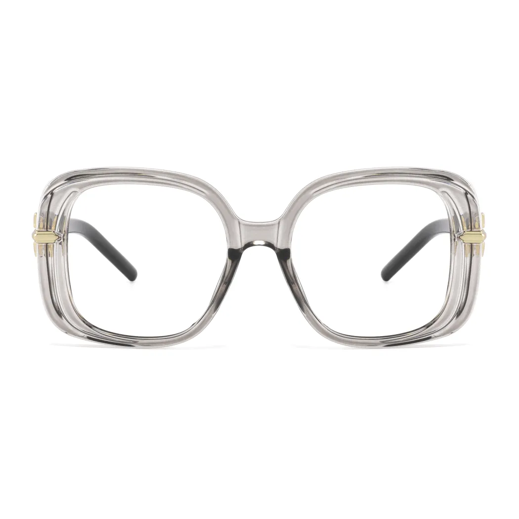 Square Grey Eyeglasses