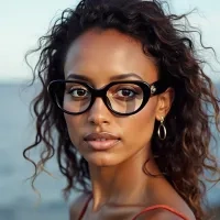 Cat-eye Black Eyeglasses
