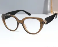 Cat-eye Transparent Amber Eyeglasses