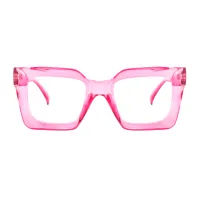Square Pink Eyeglasses