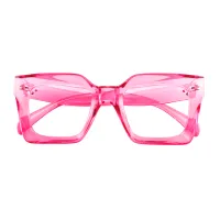 Square Pink Eyeglasses