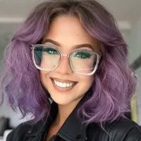 Square Wine Eyeglasses
