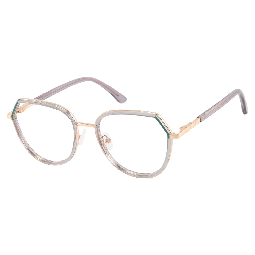 Geometric Grey Eyeglasses