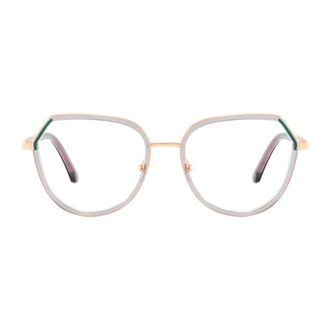 Geometric Grey Eyeglasses