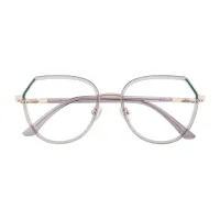 Geometric Grey Eyeglasses