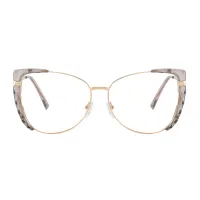 Cat-eye Grey Eyeglasses