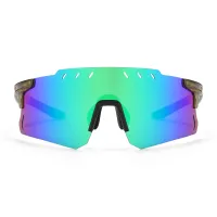 Geometric Transparent Green Sunglasses