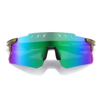 Geometric Transparent Green Sunglasses