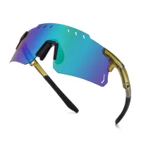 Geometric Transparent Green Sunglasses