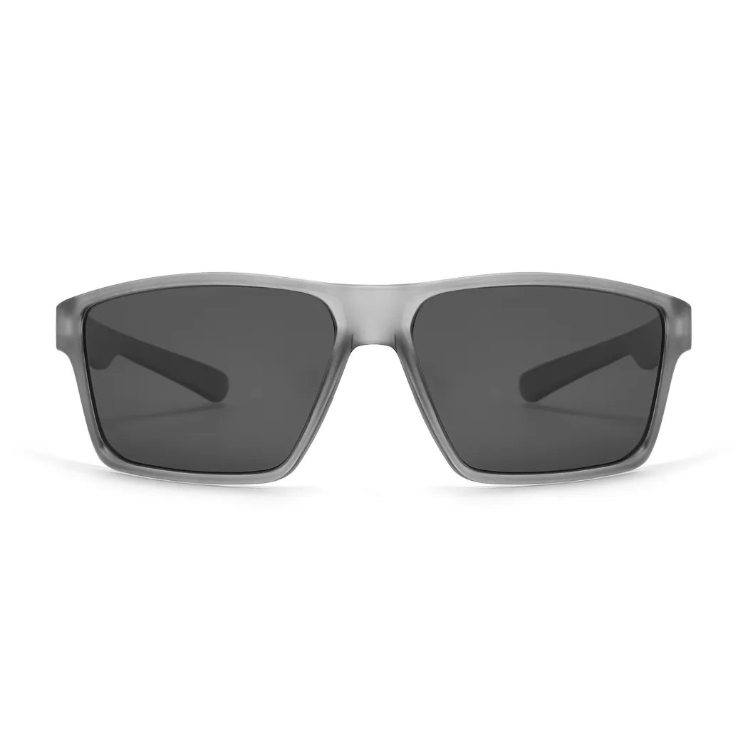 Rectangle Transparent Gray Sunglasses