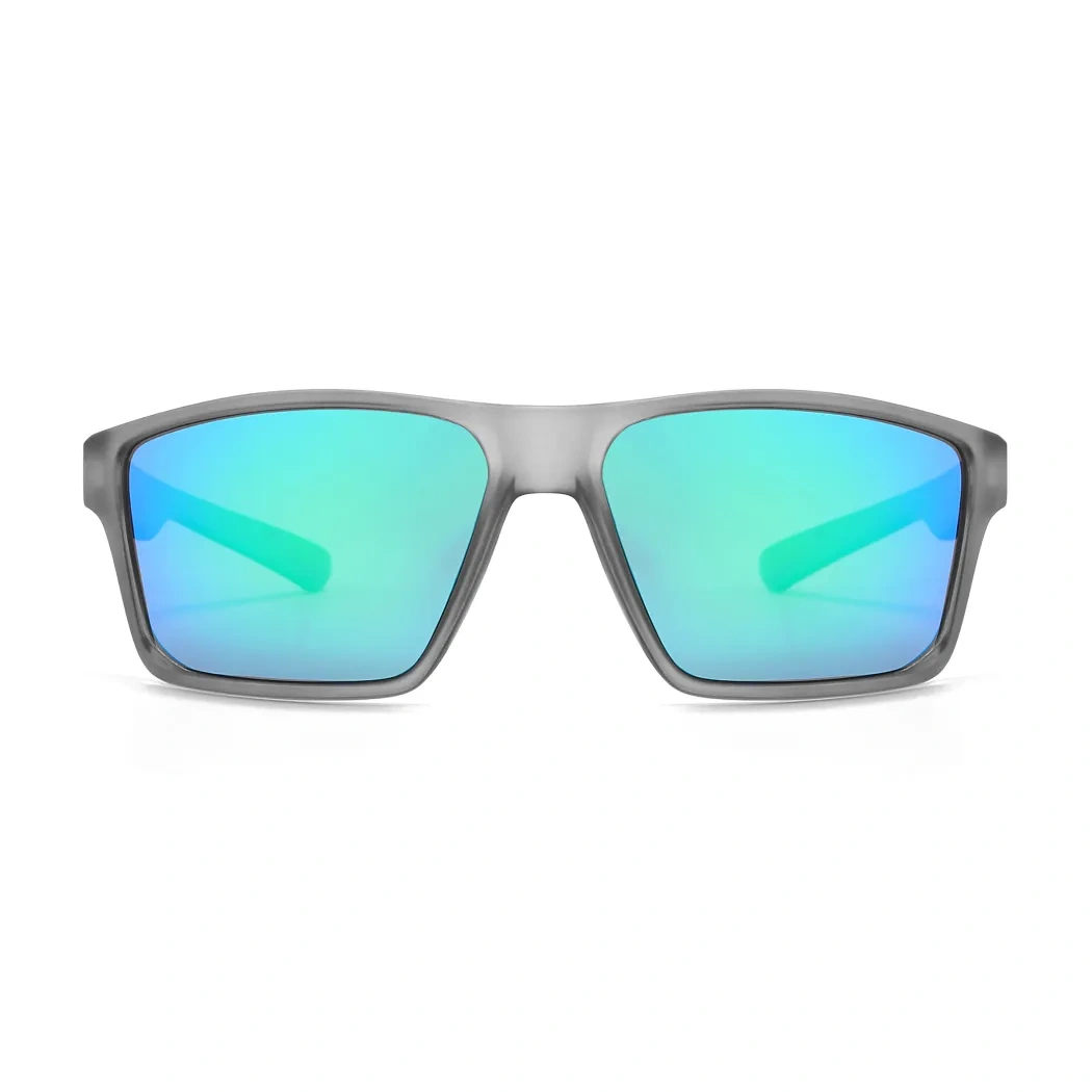 Rectangle Transparent Gray Sunglasses