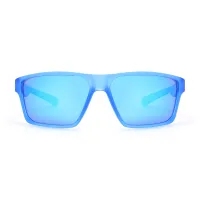 Rectangle Transparent Blue Sunglasses