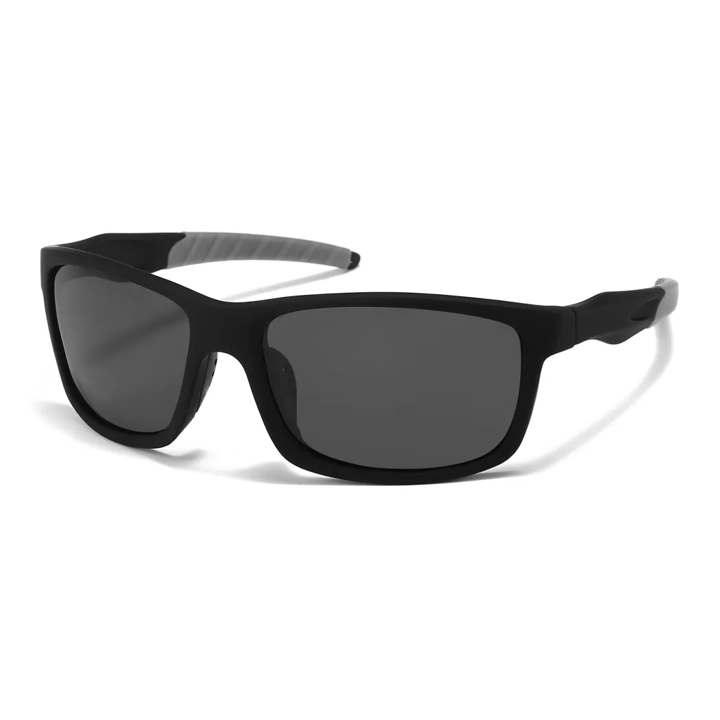 Rectangle Black/Gray Sunglasses